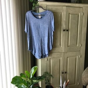Blue Acid Wash Top